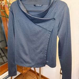 Arc'teryx Women's Charcoal Long Sleeve Yong’s Wrap/Cardigan, small